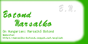 botond marsalko business card