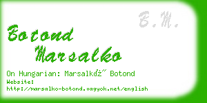 botond marsalko business card